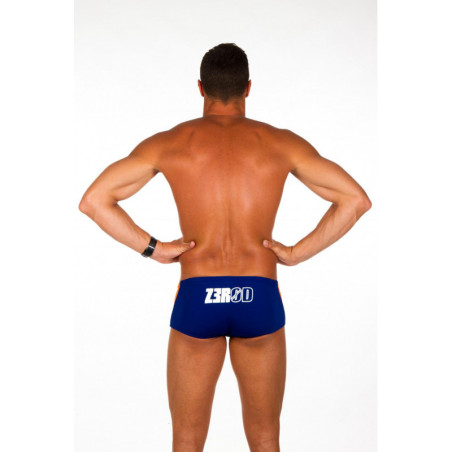 ZEROD Trunks Dark Blue / Atoll / Orange Trunks Natation - Boxer Natation Homme | Les4Nages