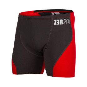 ZEROD BOXER Black Grey Red - Aquashort boxer Natation Homme