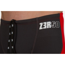 ZEROD BOXER Black Grey Red - Aquashort boxer Natation Homme