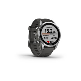 GARMIN FENIX 7S - Silver avec bracelet gris - Montre GPS Running