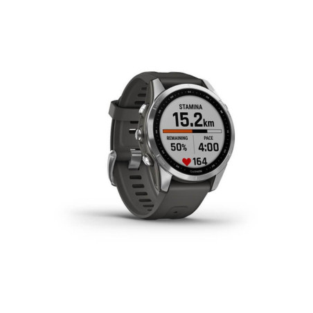 GARMIN FENIX 7S - Silver avec bracelet gris - Montre GPS Running | Les4Nages