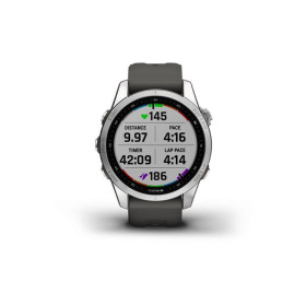 GARMIN FENIX 7S - Silver avec bracelet gris - Montre GPS Running