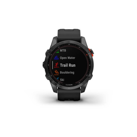 GARMIN FENIX 7X Solar - Gray avec bracelet noir - Montre GPS Running | Les4Nages