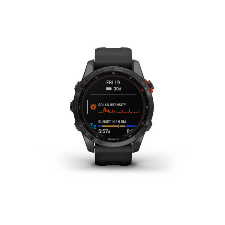 GARMIN FENIX 7X Solar - Gray avec bracelet noir - Montre GPS Running | Les4Nages