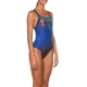ARENA ONE ARES ONE PIECE BLACK-MULTI - Maillot Natation Femme 1 piece 