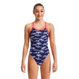 Funkita Fille (8-14 ans) Rompa Chompa - Single Straps - Maillot de bain Natation Fille 1 piece