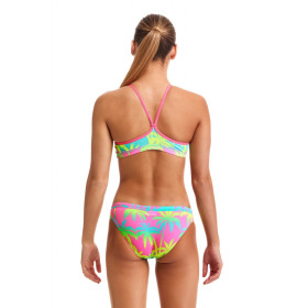 FUNKITA Fille (8-14ans) Hawaiian Heaven - Racerback 2 pieces - Maillot de bain Natation Fille 2 pieces