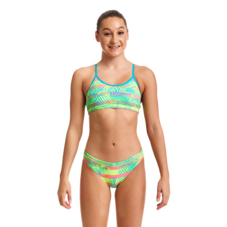 FUNKITA Fille (8-14ans) Palm Free - Racerback 2 pieces - Maillot de bain Natation Fille 2 pieces | Les4Nages