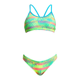 FUNKITA Fille (8-14ans) Palm Free - Racerback 2 pieces - Maillot de bain Natation Fille 2 pieces