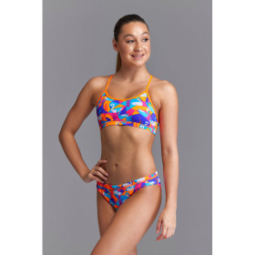 Maillot Eco-Responsable FUNKITA Fille (8-14ans) Swim Swan - Eco Racerback 2 pieces - Maillot de bain Natation Fille