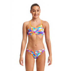 Maillot Eco-Responsable FUNKITA Fille (8-14ans) Swim Swan - Eco Racerback 2 pieces - Maillot de bain Natation Fille 2 pieces