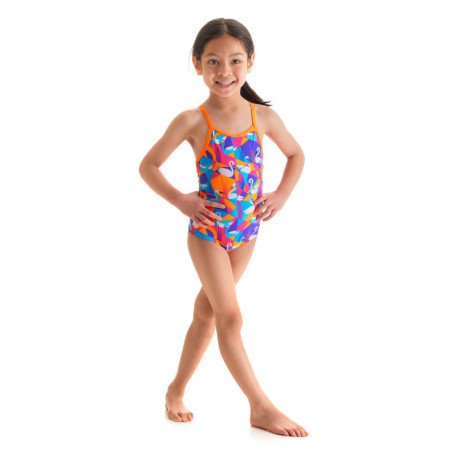 Maillot Eco-Responsable Funkita Toddler (1-7 ans) Swim Swan - Maillot Fille Natation