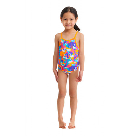 Maillot Eco-Responsable Funkita Toddler (1-7 ans) Swim Swan - Maillot Fille Natation | Les4Nages