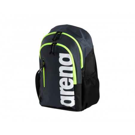 ARENA Spiky 3 BACKPACK 30 litres - Navy Neon Yellow - Sac à Dos Natation, Sport et Piscine  | Les4Nages