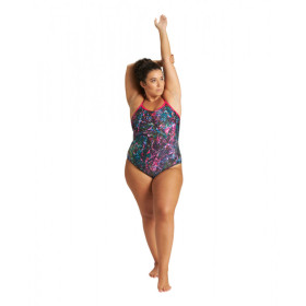 Arena Mountains  PLUS Texture  Light Drop Back FREAK ROSE-MULTI - Maillot Natation Grandes tailles