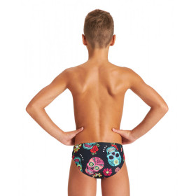 ARENA Crazy Skulls Carnival (6-14 ans) Junior  Brief -  Maillot Natation Garçon