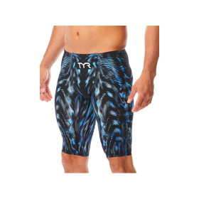 TYR Venzo Genesis Taille Haute  - Steel Blue - Jammer Natation Compétition