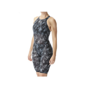 Tyr AVICTOR Supernova Open Back - Dos Ouvert - Black Grey - Combinaison Natation Femme