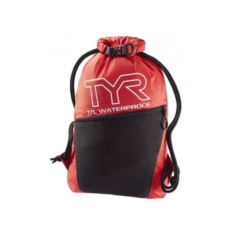 Mesh Bag TYR Alliance Waterproof Sack Pack 17 litres - Rouge - Sac étanche piscine