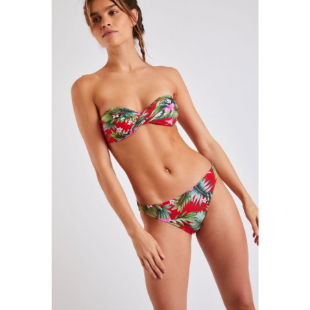 Haut de Bikini BANANA MOON BORO MAHALO Rouge - Haut maillot de bain Plage 2 pièces | Les4Nages