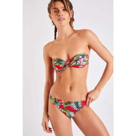 Haut de Bikini BANANA MOON BORO MAHALO Rouge - Haut maillot de bain Plage 2 pièces | Les4Nages