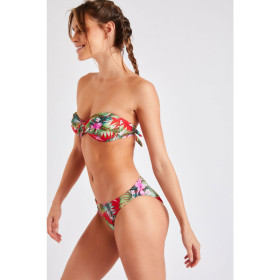 Bas de Bikini BANANA MOON DUCA MAHALO Rouge - Bas maillot de bain Plage 2 pièces