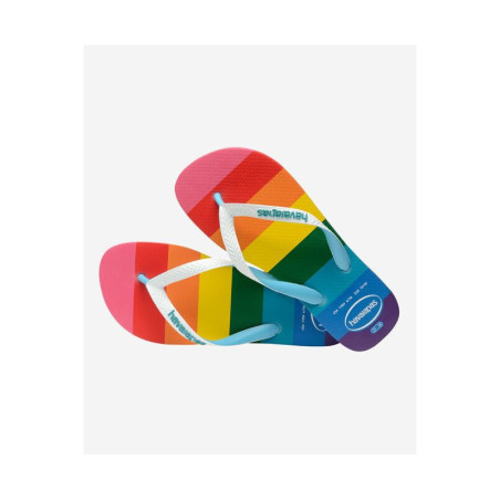 Havaianas Top Pride Allover Blue - Tongs Unisex | Les4Nages