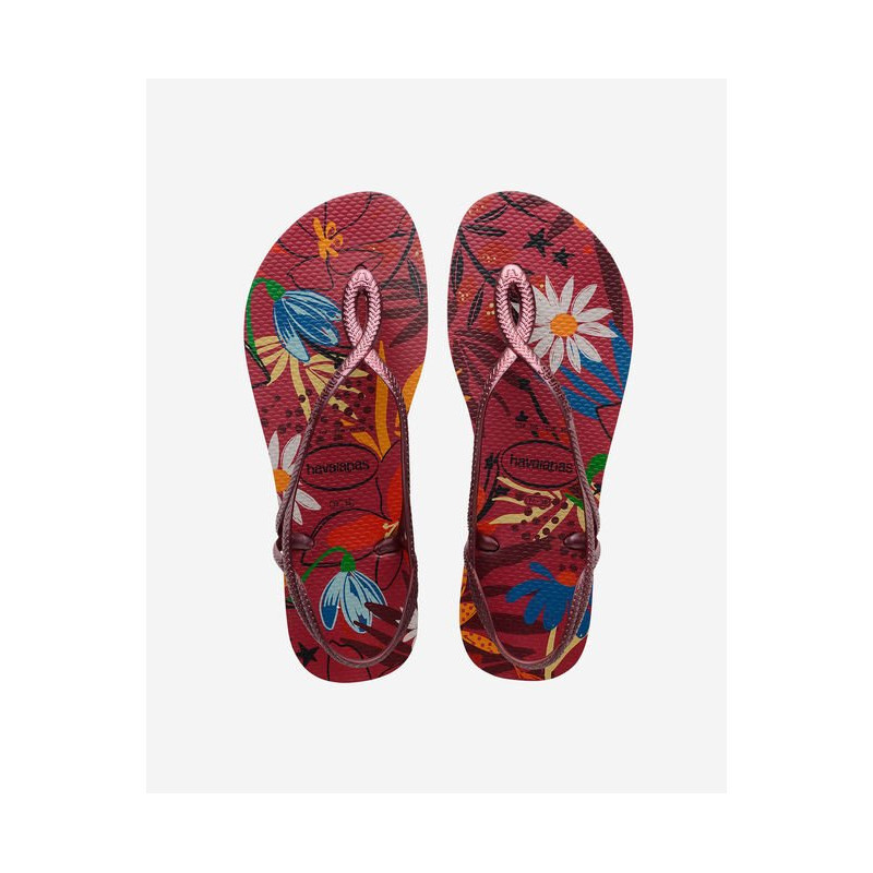 HAVAIANAS Luna Print Grape Wine Tongs Femme Les4Nages