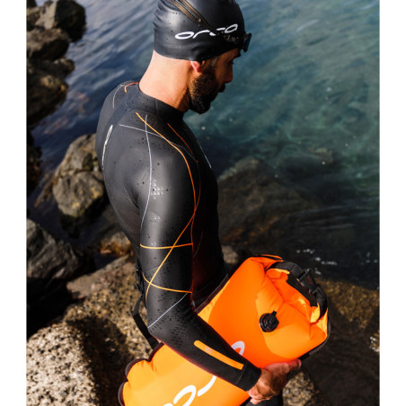 Bouée sécurité nage avec pochette ORCA SAFETY BUOY Pocket pour Swimrun et nage en eau libre | Les4Nages