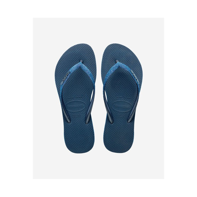 HAVAIANAS Slim Sparkel II Indigo Blue - Tongs Femme