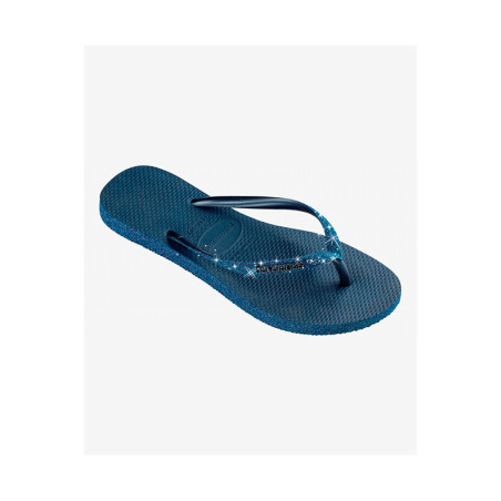 HAVAIANAS Slim Sparkel II Indigo Blue - Tongs Femme | Les4Nages
