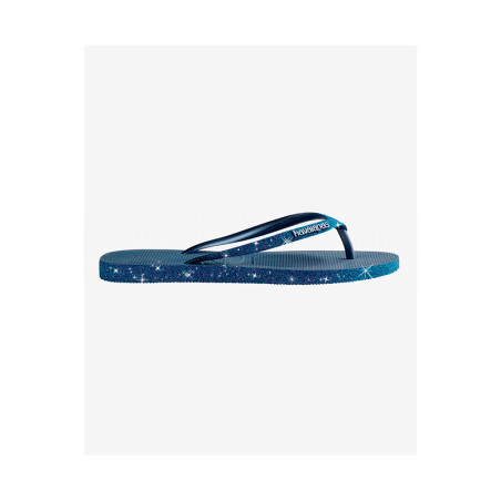 HAVAIANAS Slim Sparkel II Indigo Blue - Tongs Femme | Les4Nages