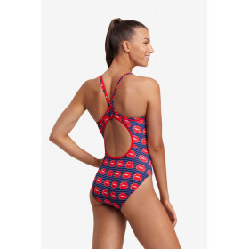 Funkita Lip Service - Diamond back - Maillot de bain Femme Natation 1 piece