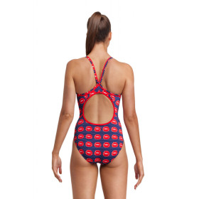 Funkita Lip Service - Diamond back - Maillot de bain Femme Natation 1 piece