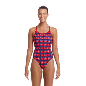 Funkita Lip Service - Diamond back - Maillot de bain Femme Natation 1 piece