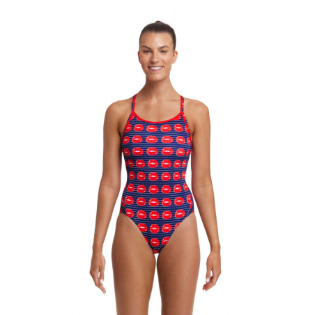 Funkita Lip Service - Diamond back - Maillot de bain Femme Natation 1 piece | Les4Nages