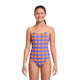 Funkita Fille (8-14 ans) Lippy Love - Single Straps - Maillot de bain Natation Fille 1 piece