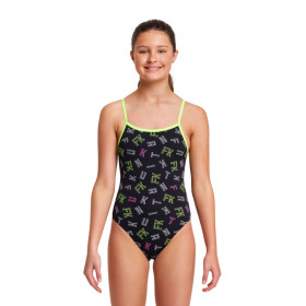 Funkita Fille (8-14 ans) FKed - Single Straps - Maillot de bain Natation Fille