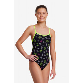 Funkita Fille (8-14 ans) FKed - Single Straps - Maillot de bain Natation Fille 1 piece