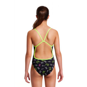 Funkita Fille (8-14 ans) FKed - Single Straps - Maillot de bain Natation Fille 1 piece