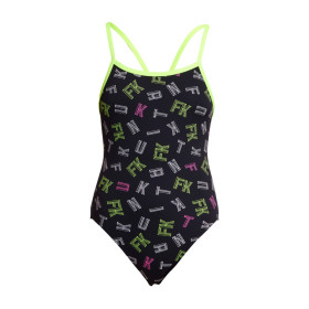 Funkita Fille (8-14 ans) FKed - Single Straps - Maillot de bain Natation Fille 1 piece