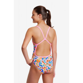 Funkita Fille (8-14 ans) Feline Fiesta - Single Straps - Maillot de bain Natation Fille 1 piece