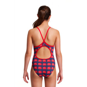 Funkita Fille (8-14 ans) Lip Service - Diamond Back - Maillot de bain Natation Fille 1 piece