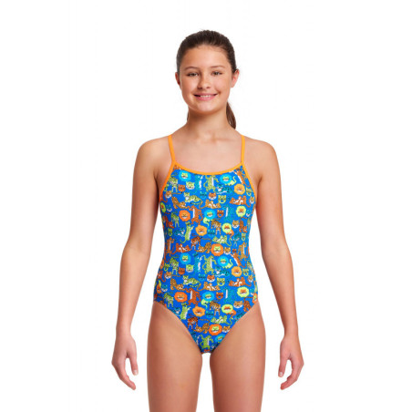 Funkita Fille (8-14 ans) Big Cat Bash - Diamond Back - Maillot de bain Natation Fille 1 piece | Les4Nages