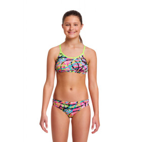 Maillot  FUNKITA Fille (8-14ans) Donut Delight - Racerback 2 pieces - Maillot de bain Natation Fille 2 pieces