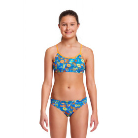 Maillot  FUNKITA Fille (8-14ans) Big Cat Bash - Racerback 2 pieces