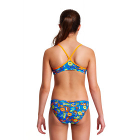 Maillot  FUNKITA Fille (8-14ans) Big Cat Bash - Racerback 2 pieces - Maillot de bain Natation Fille 2 pieces