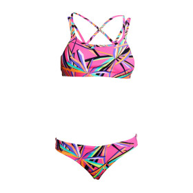 FUNKITA Fille (8-14ans) Blade Stunner - Criss Cross 2 pieces - Maillot de bain Natation Fille 2 pieces