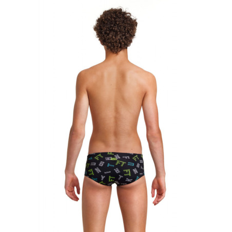 Funky Trunks Boy (8/14 ans) FTed Sidewinder Trunks - Boxer Natation Garçon | Les4Nages