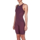 ARENA Powerskin R-EVO ONE Femme - Dos Ouvert - Red Wine Turquoise